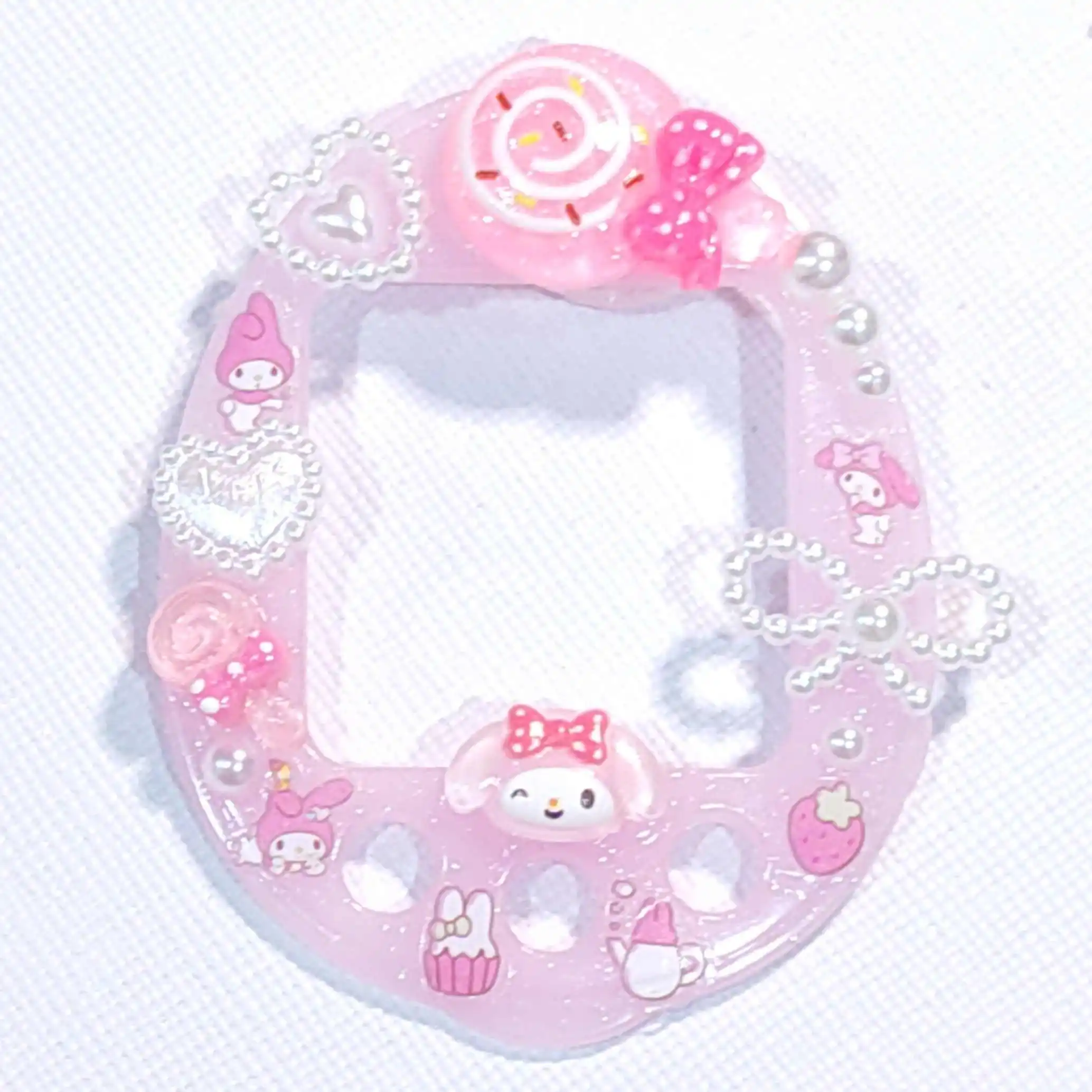 سانريو ميلودي الإلكترونية الحيوانات الأليفة الغطاء الواقي الغار الكلب الديكور تماغوتشي 4u/4u + سلسلة لوحة ل غطاء للحماية هدية