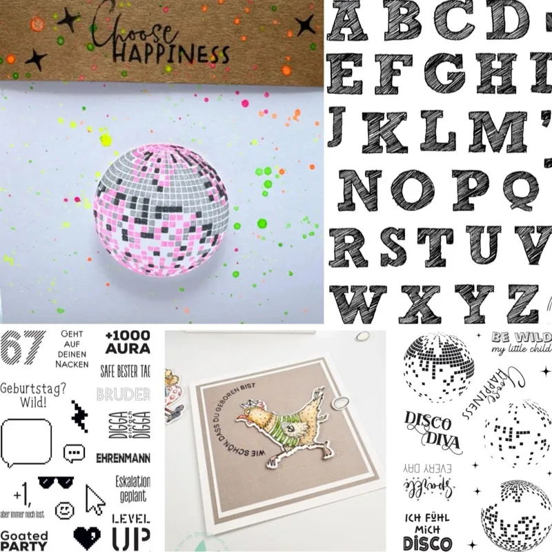 Troqueles de corte de metal y sellos transparentes con diseños de puntero de ratón, emoji y gafas de sol, para manualidades en papel y scrapbooking