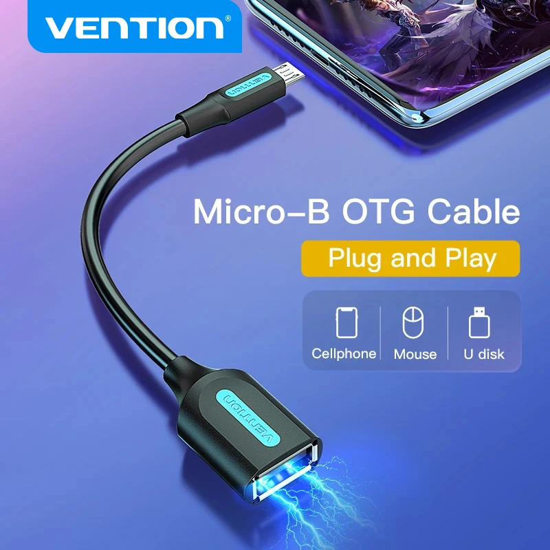 Vention Micro USB OTG Cable Micro USB Male to USB Female Cable Adapter for Samsung S6 Xiaomi Android Phone USB 2.0 OTG Adapter