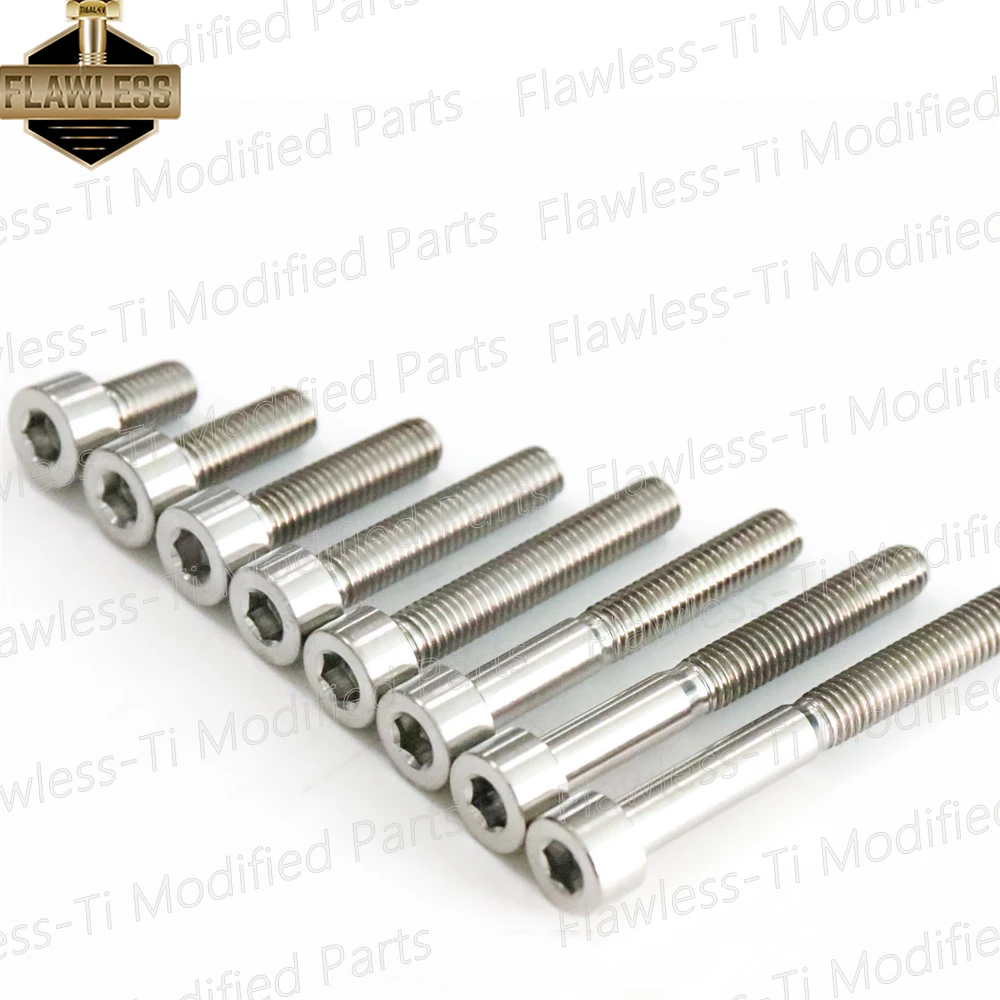 FLAWLESSTI M5 × 10-60 мм Титановые болты Gr5 Кузовный корпус Датчик ABS Болты дискового масляного бака