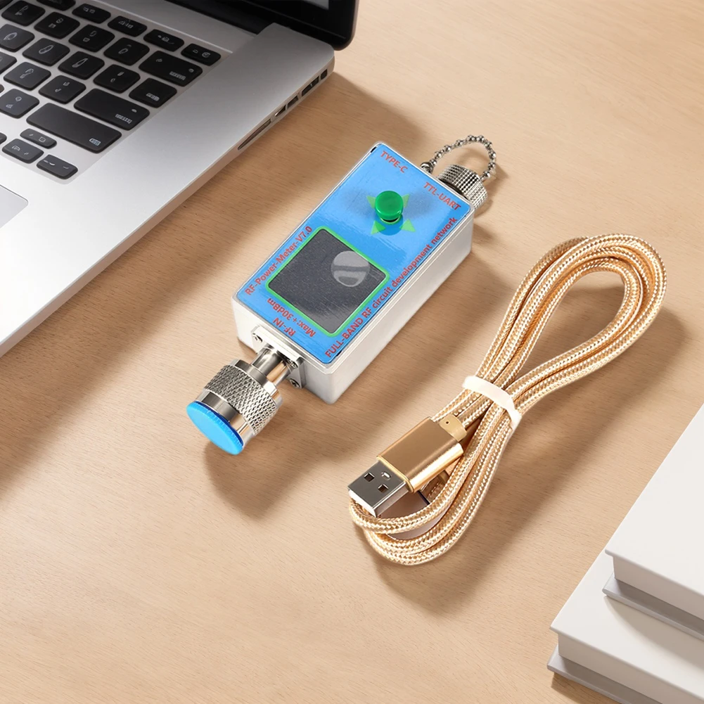 V7.0 RF السلطة متر 10Ghz كاشف الطاقة N-نوع موصل RF السلطة متر مجموعة USB-C ميناء RF قياس الطاقة