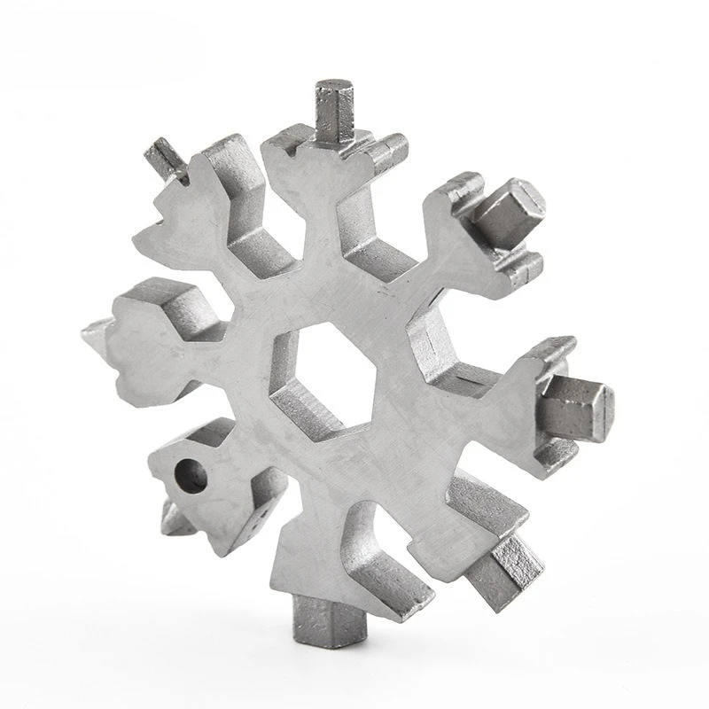 

Многофункциональный гаечный ключ-снежинка из нержавеющей стали, портативный уличный шестиугольный восьмиугольный инструмент, комбинация карточек