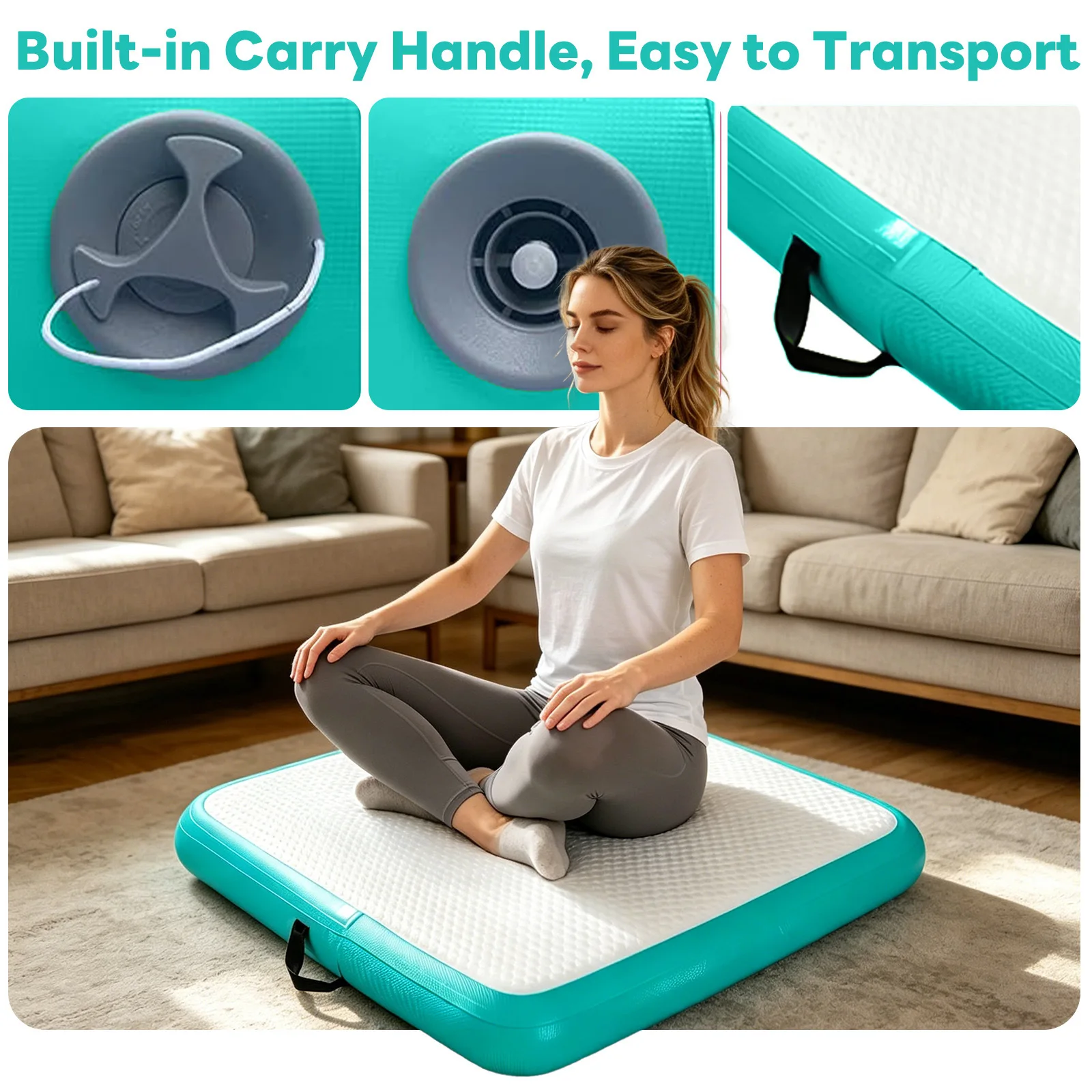 Sports Training Mat Mattress Boxing Yoga Mat Taekwondo Brushed Inflatable Gymnastics Mat
