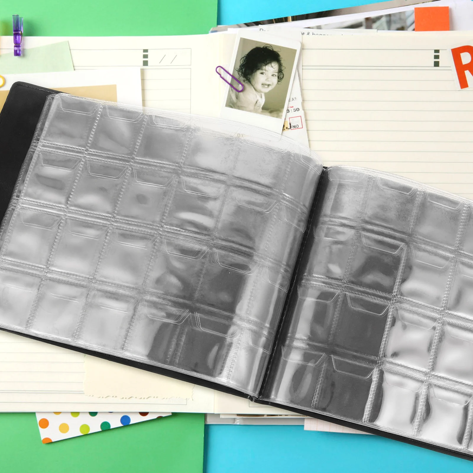 

PU Coin Collection Album for Collectors Commemorative Coins Storage Book Coin Holder Transparent Design Cover