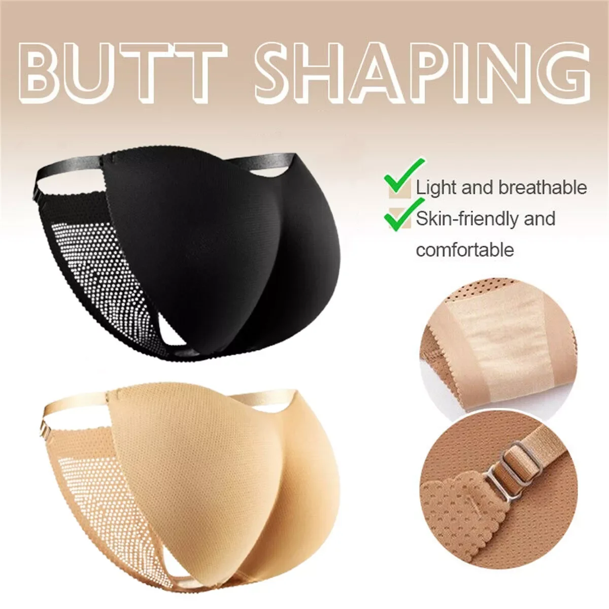 Butt Lifter Panties For Women Seamless Padded Underwear Booty Pads Hip Enhancer Panty Push Up Shaper Thongs Fake Ass Shapewear