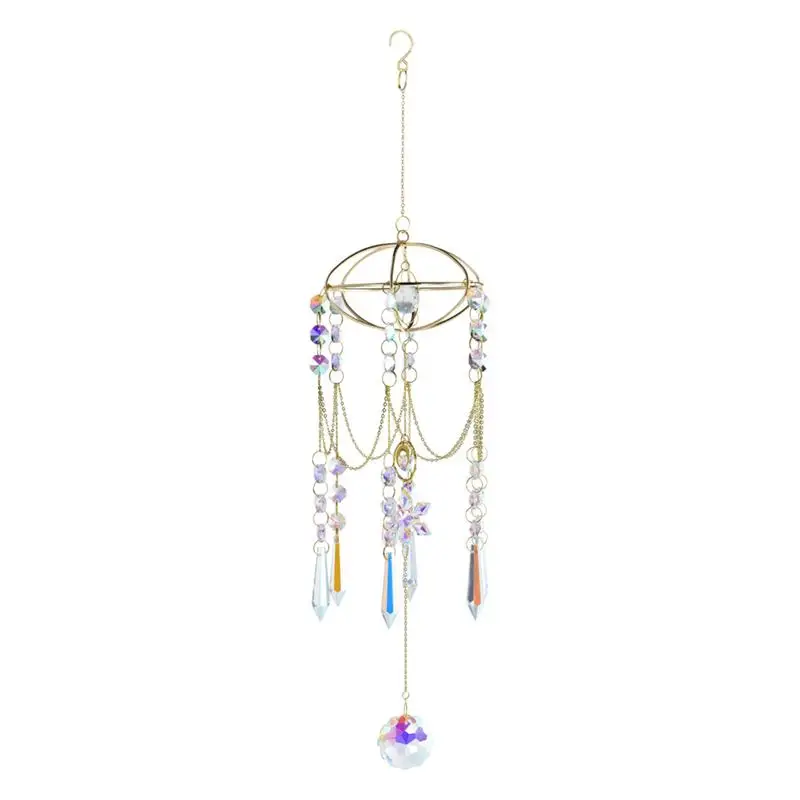 

Crystal Sun Catcher Soothing Aesthetic Prism Crystal Ball Sun Catcher Glass hang Pendant Shinning home outdoor Wedding Decor