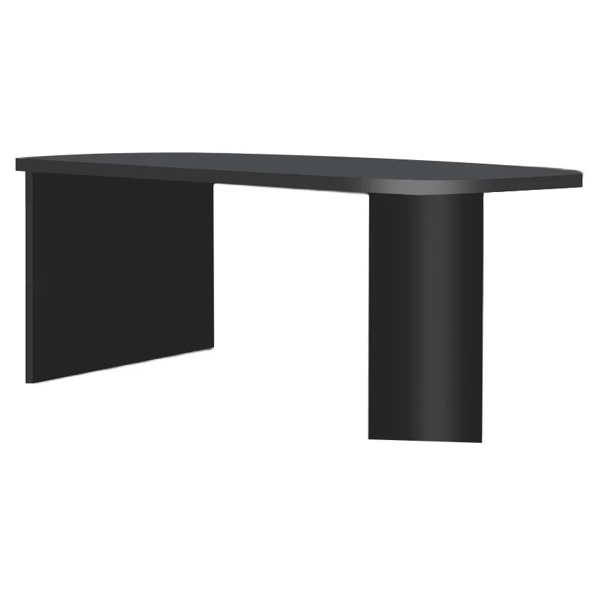 Living room against the wall Dining table Household minimalist solid wood modern long workbench
