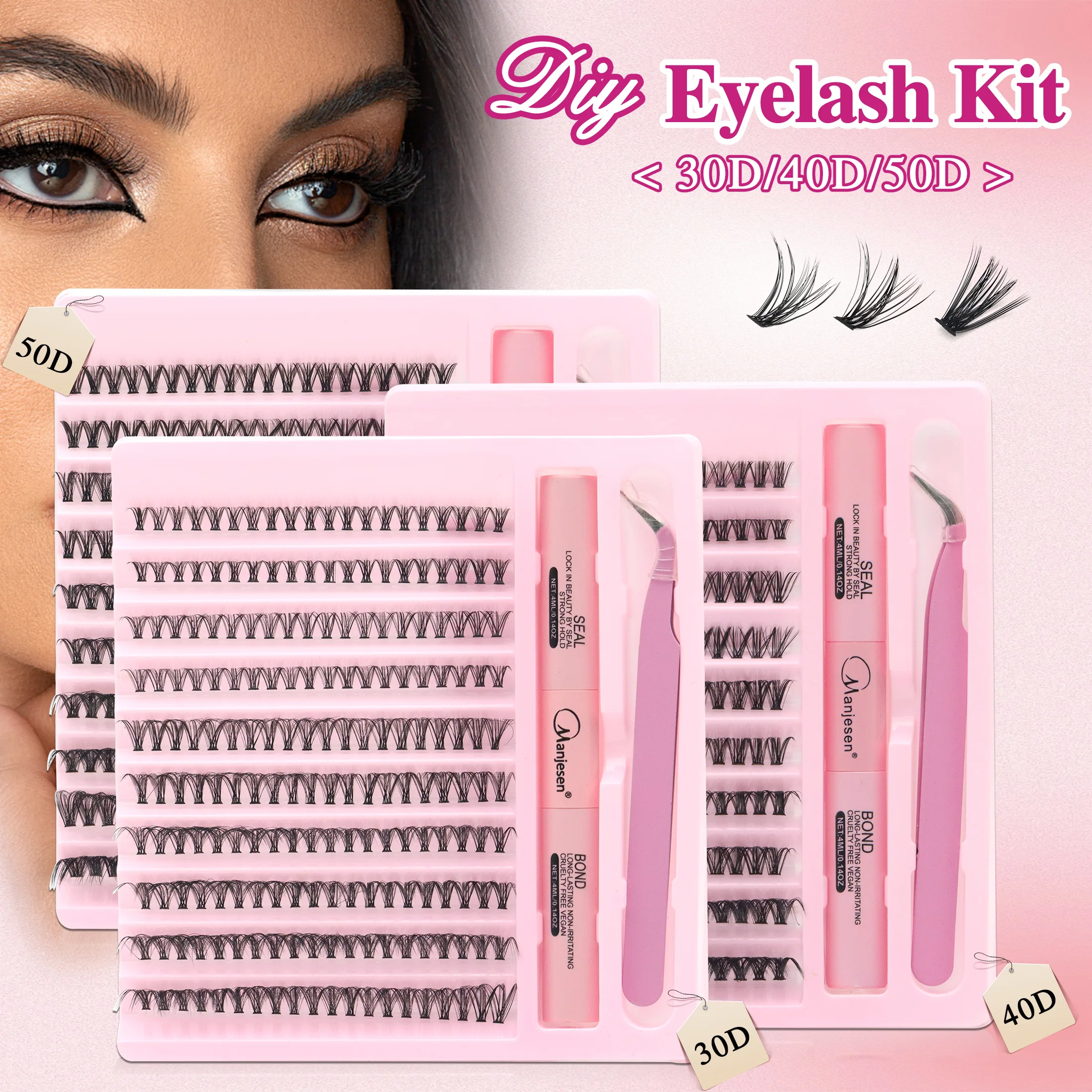Eyelash Extension London - DIY Lashes Extension Kit Eyelashes 200