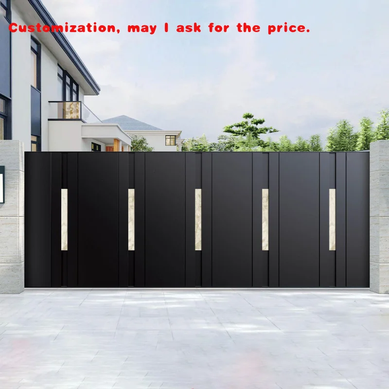 

Автоматические выдвижные входные ворота на заказ, вилки и двор, садовый забор, алюминиевые раздвижные ворота для домашнего использования