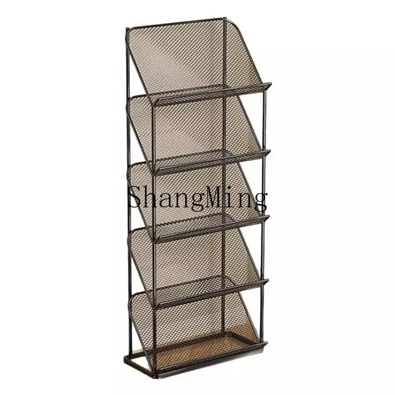 

DSA bookshelf floor-to-ceiling shelf corner bookcase inclined living room table edge multi-layer storage vertical picture book