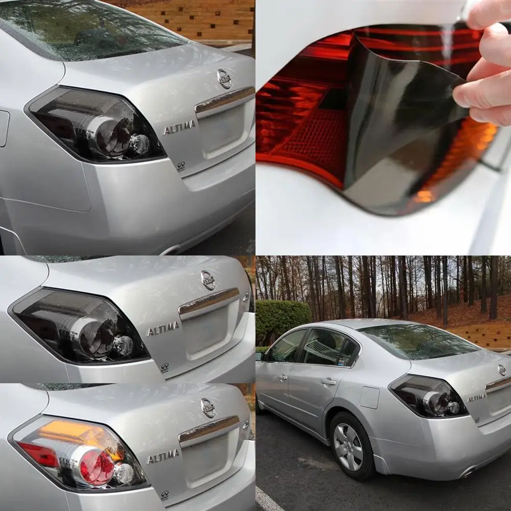 

Tail Light Tint Covers Compatible with Nissan Altima 2007-2012 (Sedan) - Matte Smoke