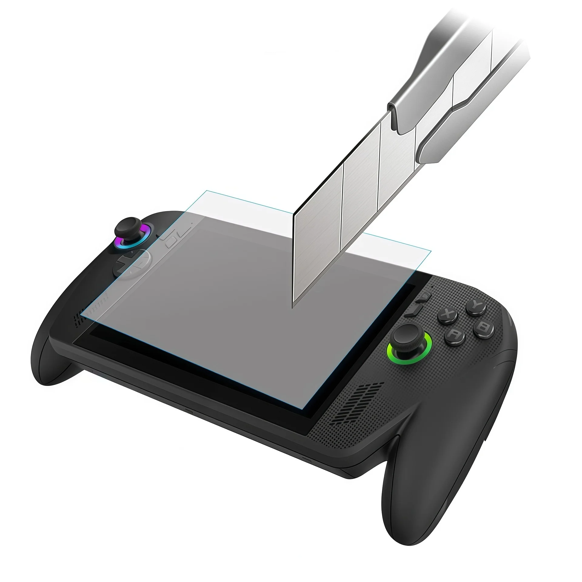 واقي شاشة وحدة التحكم في الألعاب لجهاز ROG Xbox Ally/X، زجاج مقسى عالي الدقة لمشغل الألعاب، طبقة حماية من الجلد بشاشة مضادة للخدش #2