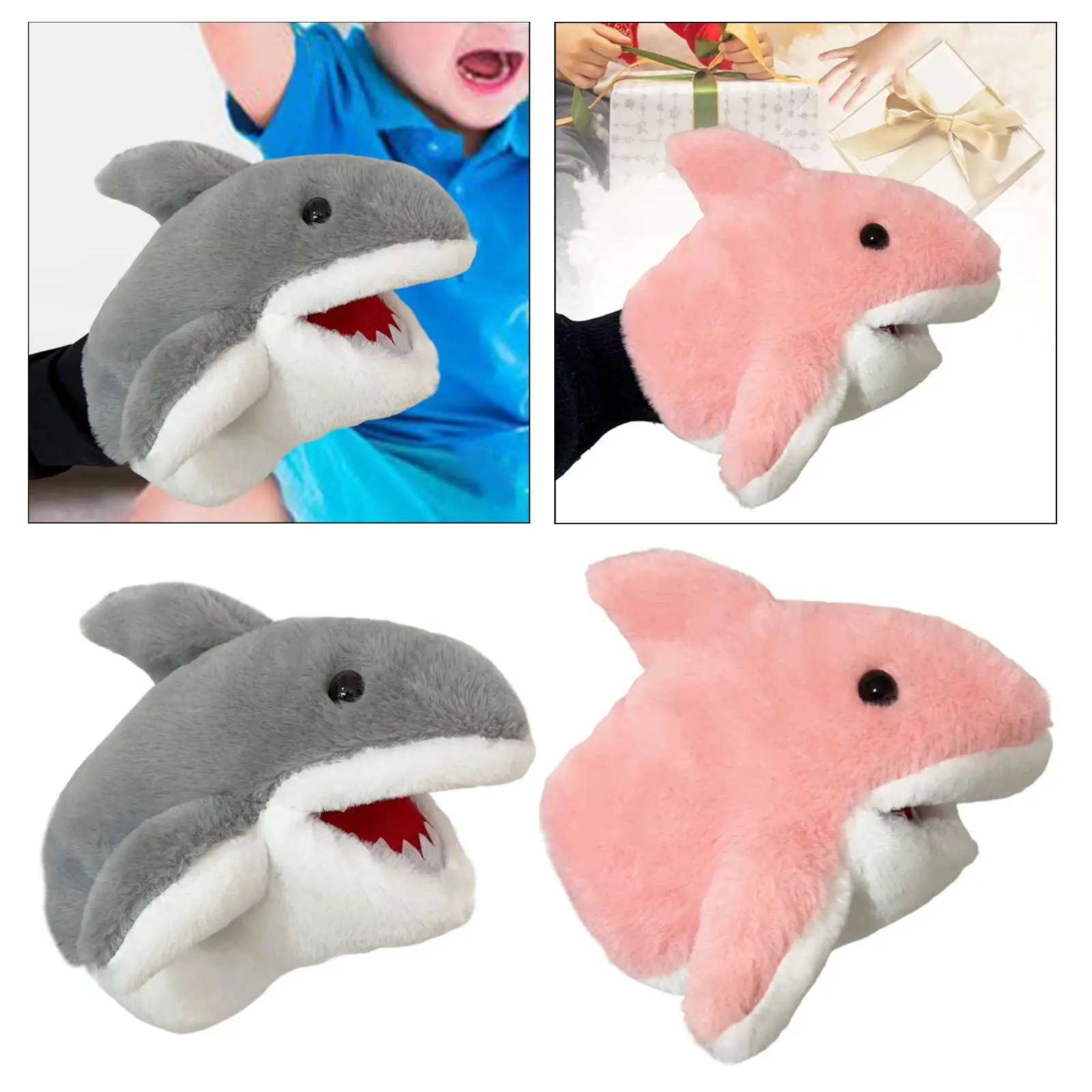 Kids Hand Puppet Puppetshark Animal Glove Toy,Plush Toy for Storytelling Kids Imaginative Play
