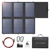 ALLPOWERS Solar Panel 60W Foldable Solar Charger with 18V DC+USB-C 60W+USB-A*2 for Powerstation ,Camping, Laptop, Phone, Riding