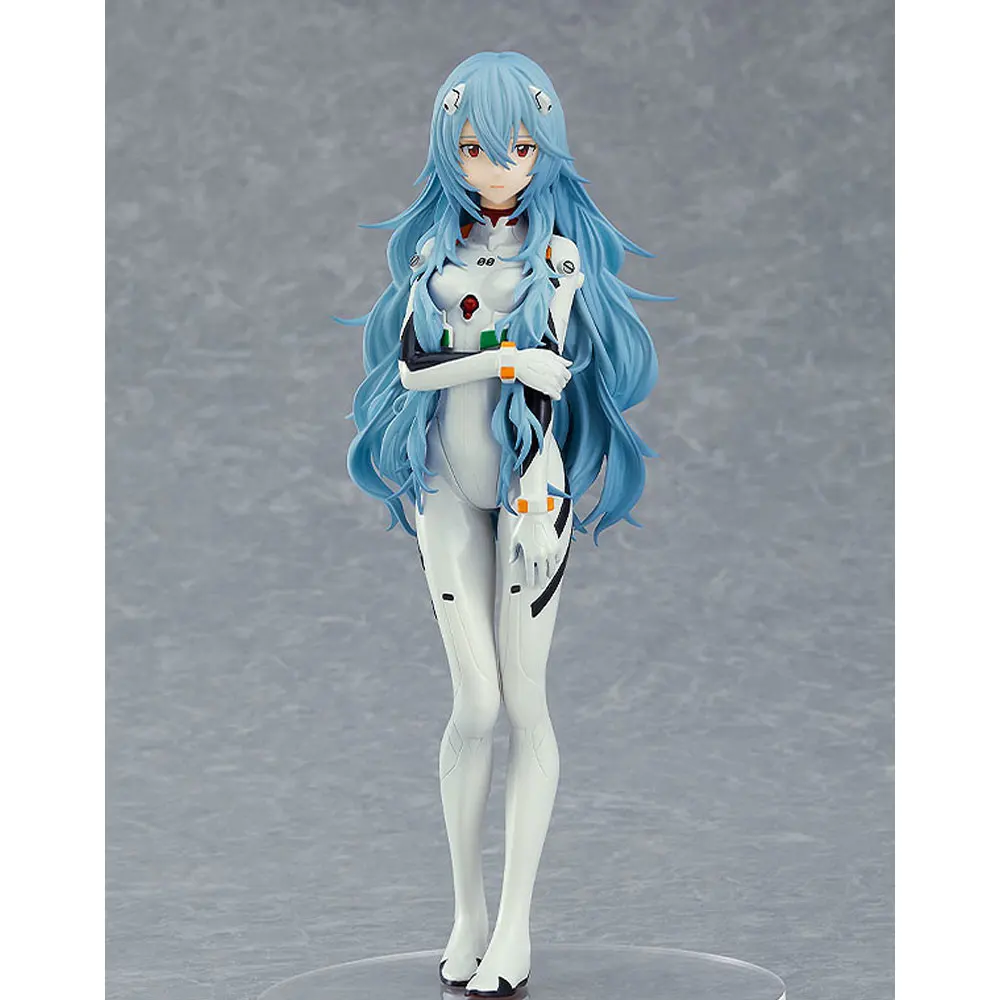 17Cm Eva Anime Figuur Ayanami Rei Lang Haar Staande Animatie Speelgoed Model Geschenkcollectie Ornamenten Decoratie Pvc
