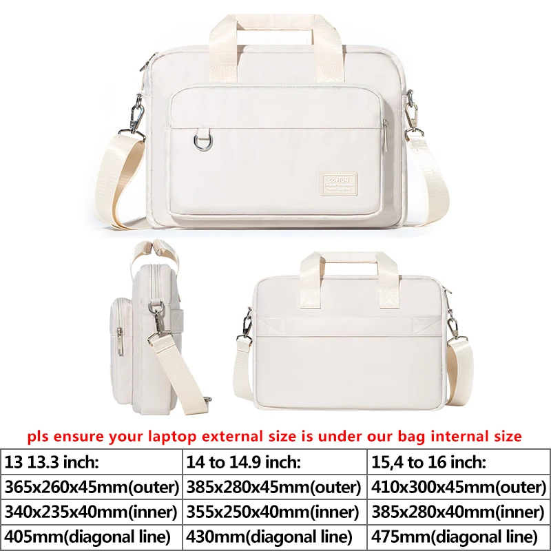 Bolso de hombro para ordenador portátil para hombre y mujer, bolsa de 13, 14 y 15,6 pulgadas para Macbook Air Pro 13,3, 15, M3 Pro 14,2, 16, M2,