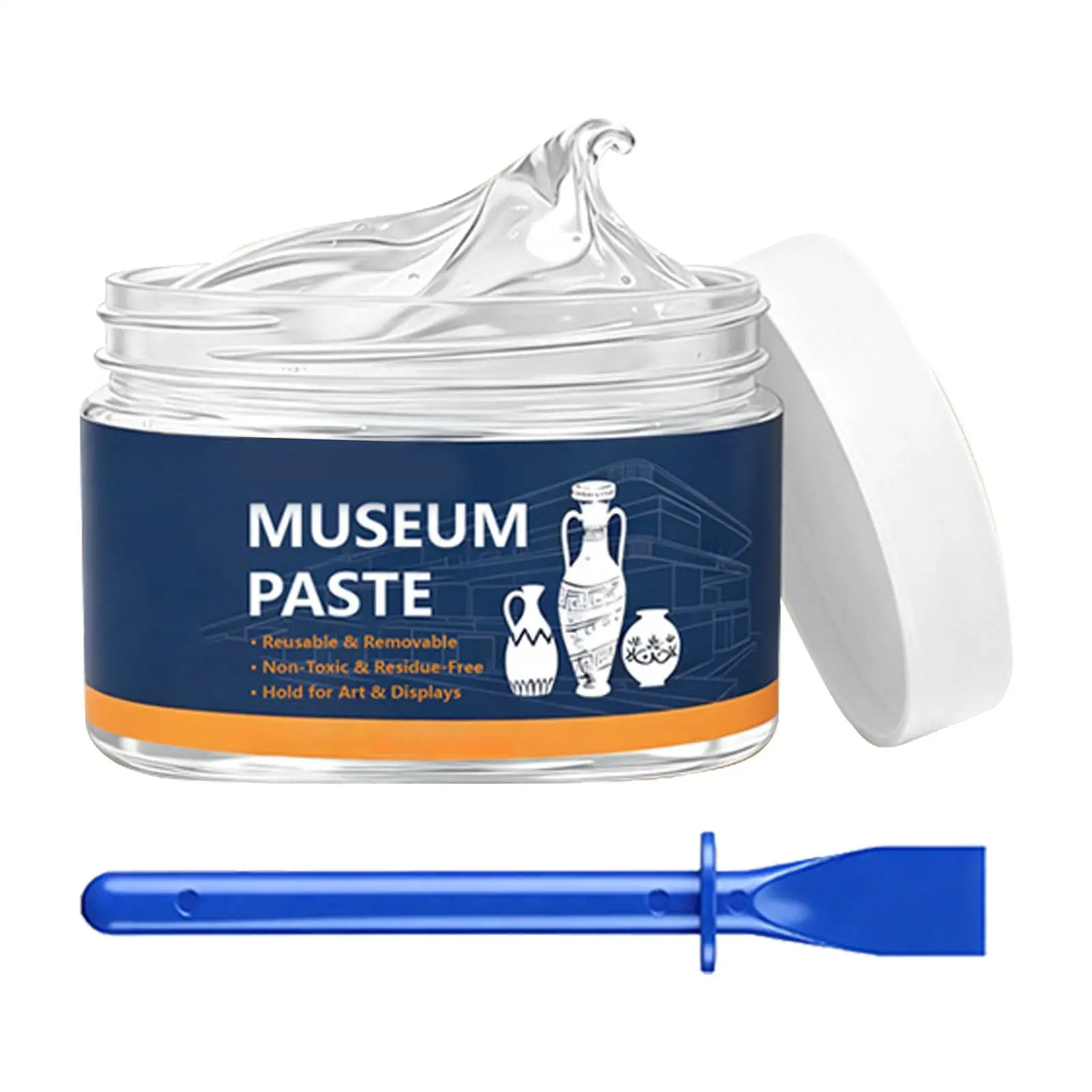 gel-adesivo-trasparente-anti-vibrazione-a-tenuta-forte-per-musei-cera-modellabile-per-collezioni-antiquariato-artefatti-e-decorazioni