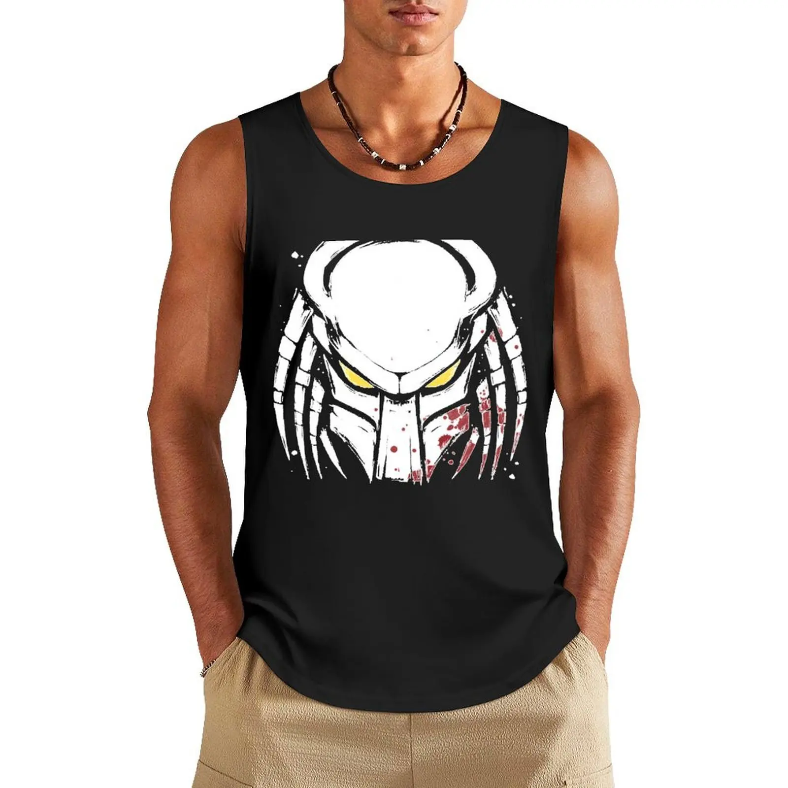 Predator Mask 1 Tank Top sleeveless tshirts for men sleeveless vests