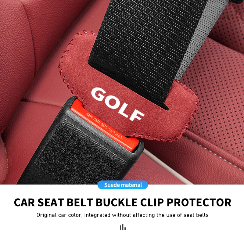 1pcs Car Seat Belt Buckle Protector Clip Anti-collision Cover For Volkswagen VW Golf Jetta Passat mk4 mk5 mk6 CC B5 B6 B7 Golf - view 2