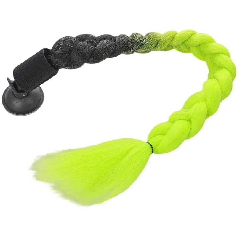 1Set Suction-Cup Motorcycle, Bicycle, And Skateboard Helmet Braids-Colorful Braids, Motorcycle Helmet Braids