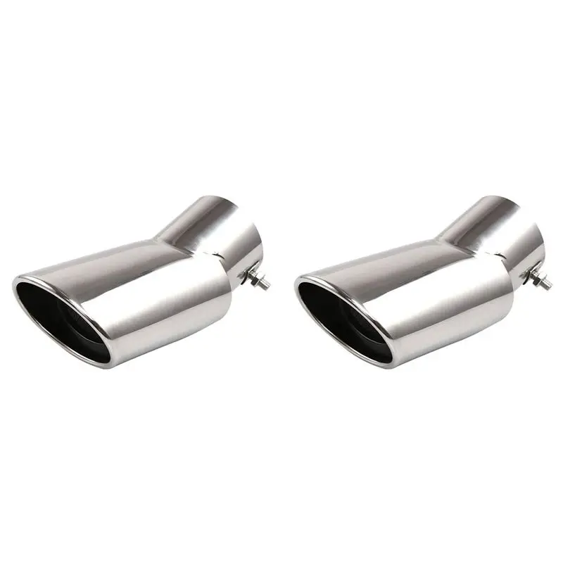 

2X Accessories Fit For Crv Cr-V 2012 2013 2014 2015 Exhaust Muffler Tip Pipe Tailpipe Finisher End Trim Stainless Steel