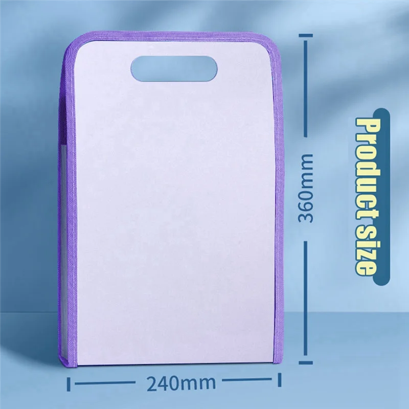 A4 대용량 휴대용 오르간 가방 폴더 학생 시험 용지 보관 가방 13 레이어 빌 파일 정렬 주최자 케이스