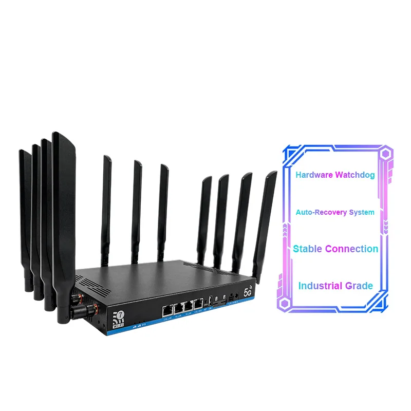 

X75 5g Router with Sim Card Slot Openwrt 4.7Gbps NSA/SA 4*4 MIMO Home Office Enterprice 5G 4G LTE 1.6Gbps SIM Modem CPE Router