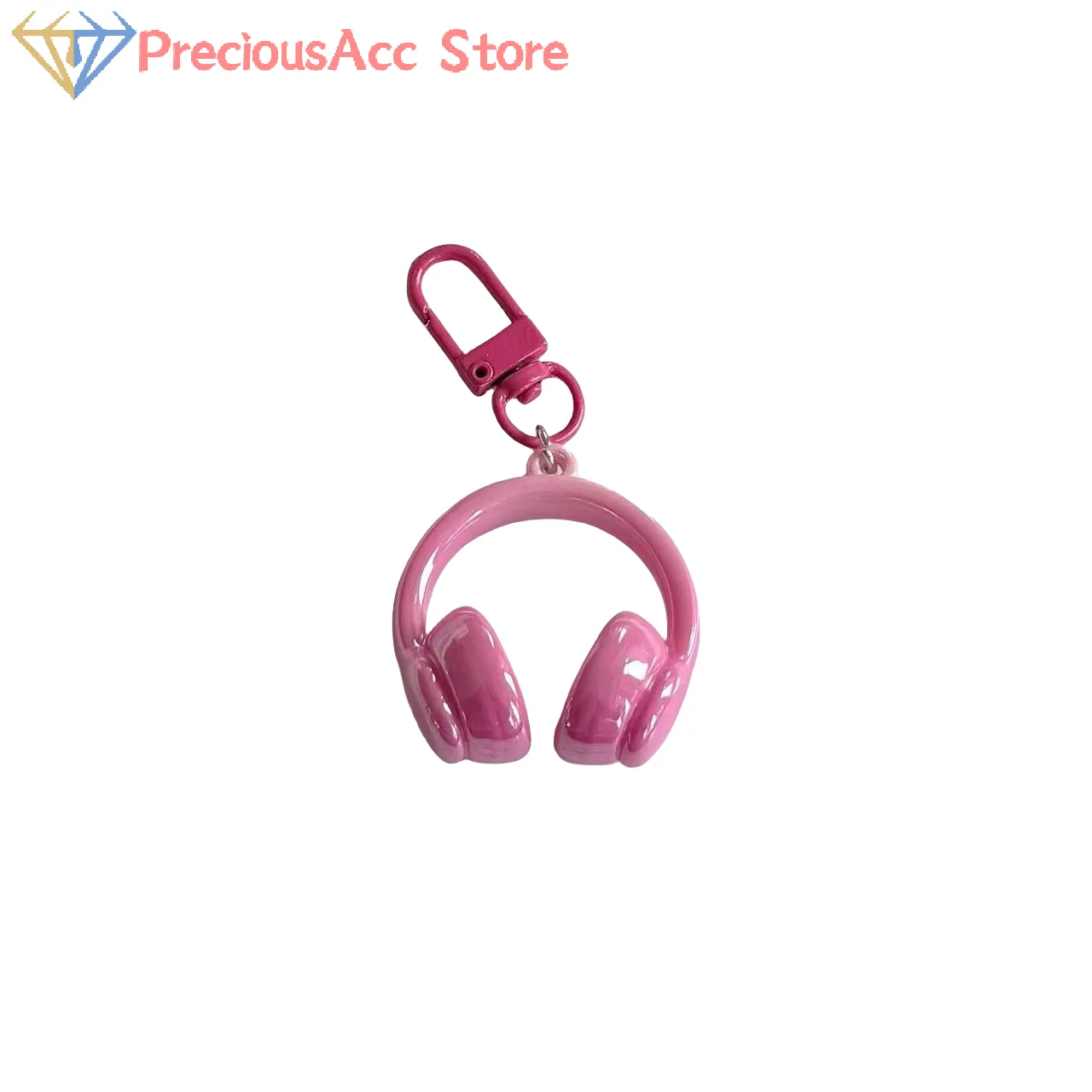 Cute Creative 3D Earphones Pendant Keychain Earphone Charm Backpack Hanging Decoration Mobile Phone Chain Accessories Gifts