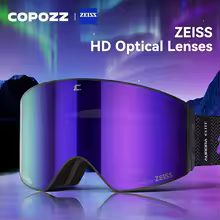 גוגלס COPOZZ PRO עם עדשות Zeiss והחלפה מגנטית (אפשרות לתוספת עדשה צהובה)