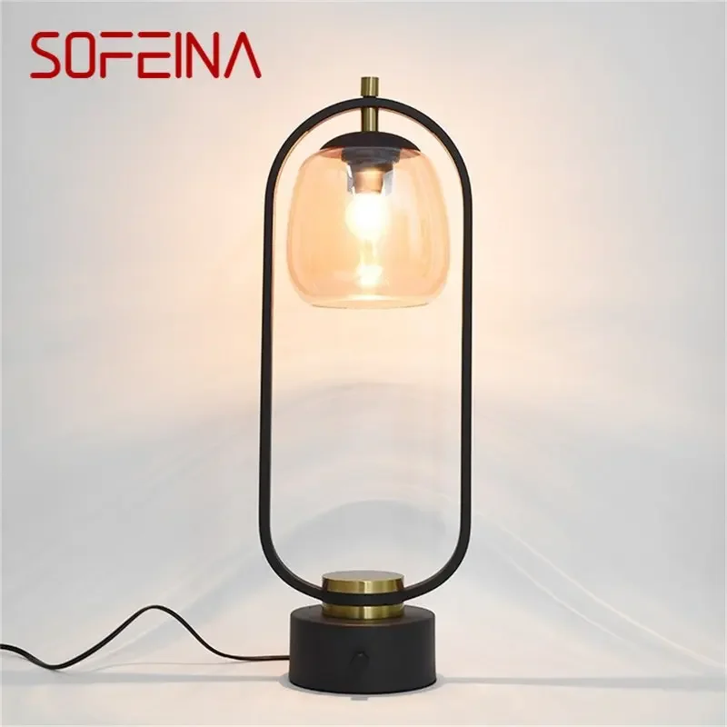 SOFEINA Postmodern Classical Table Lamp Retro Design Desk Light Decorative for Home Living Bedroom