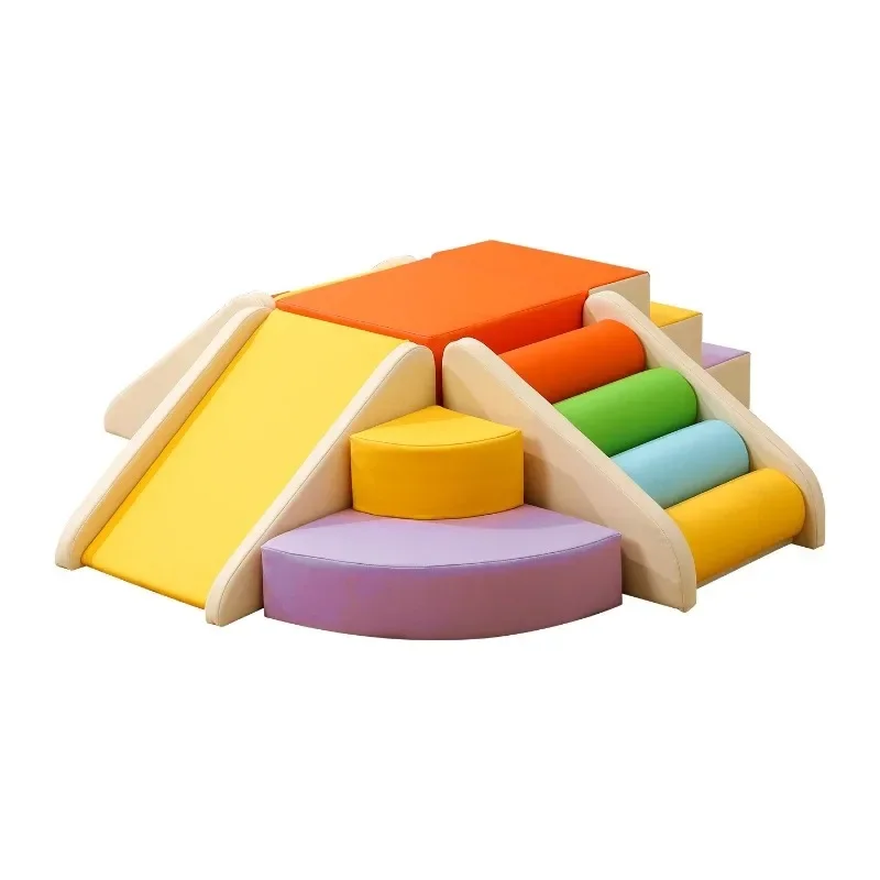 

Early education center soft slide combination baby sensory integration training climbing frame baby stairs indoor ladder soft