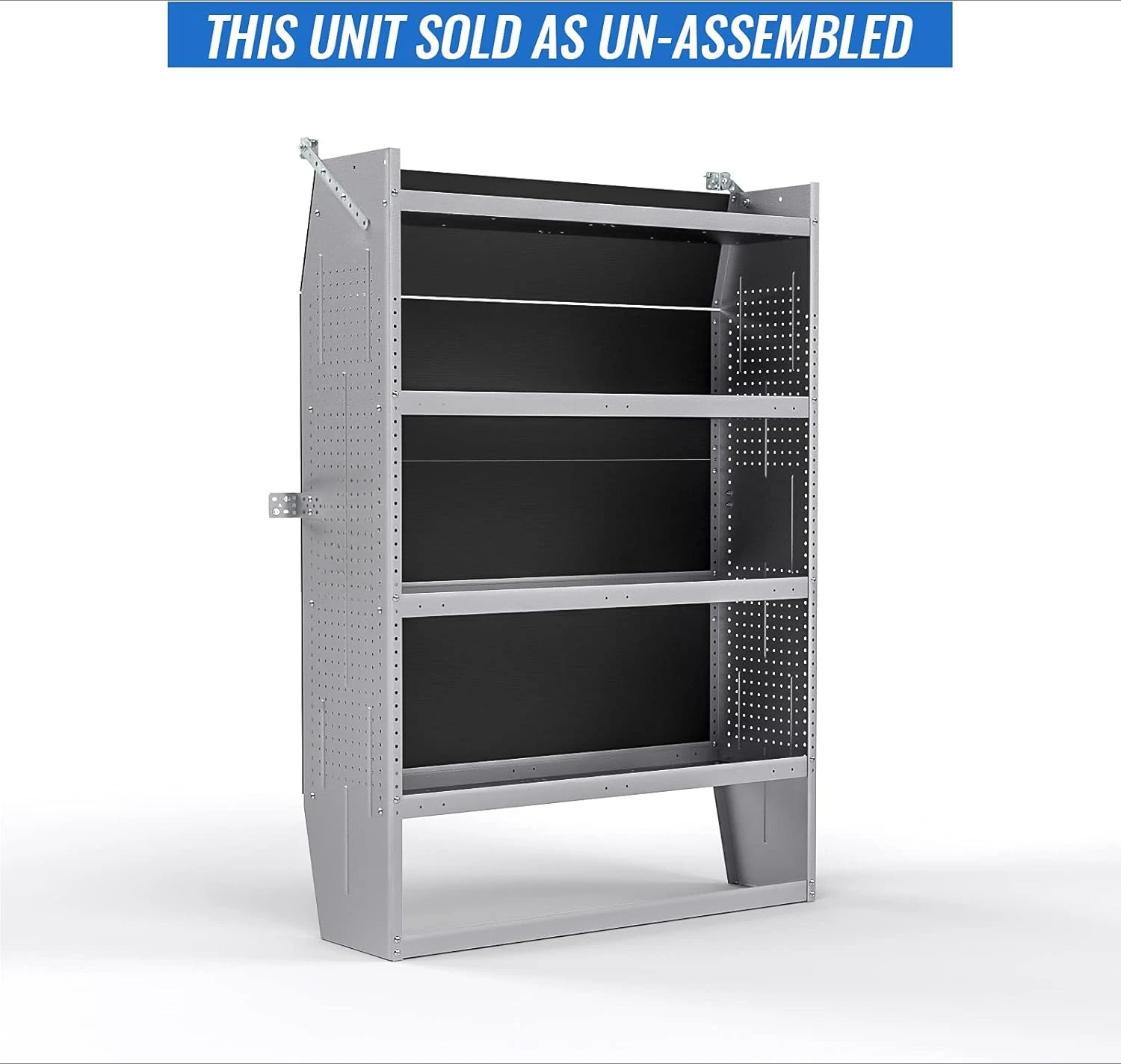 SH-6004 Steel Mid/High Roof Van Shelving Storage System Fits Transit, NV, Promaster and Sprinter, Van Shelving Units