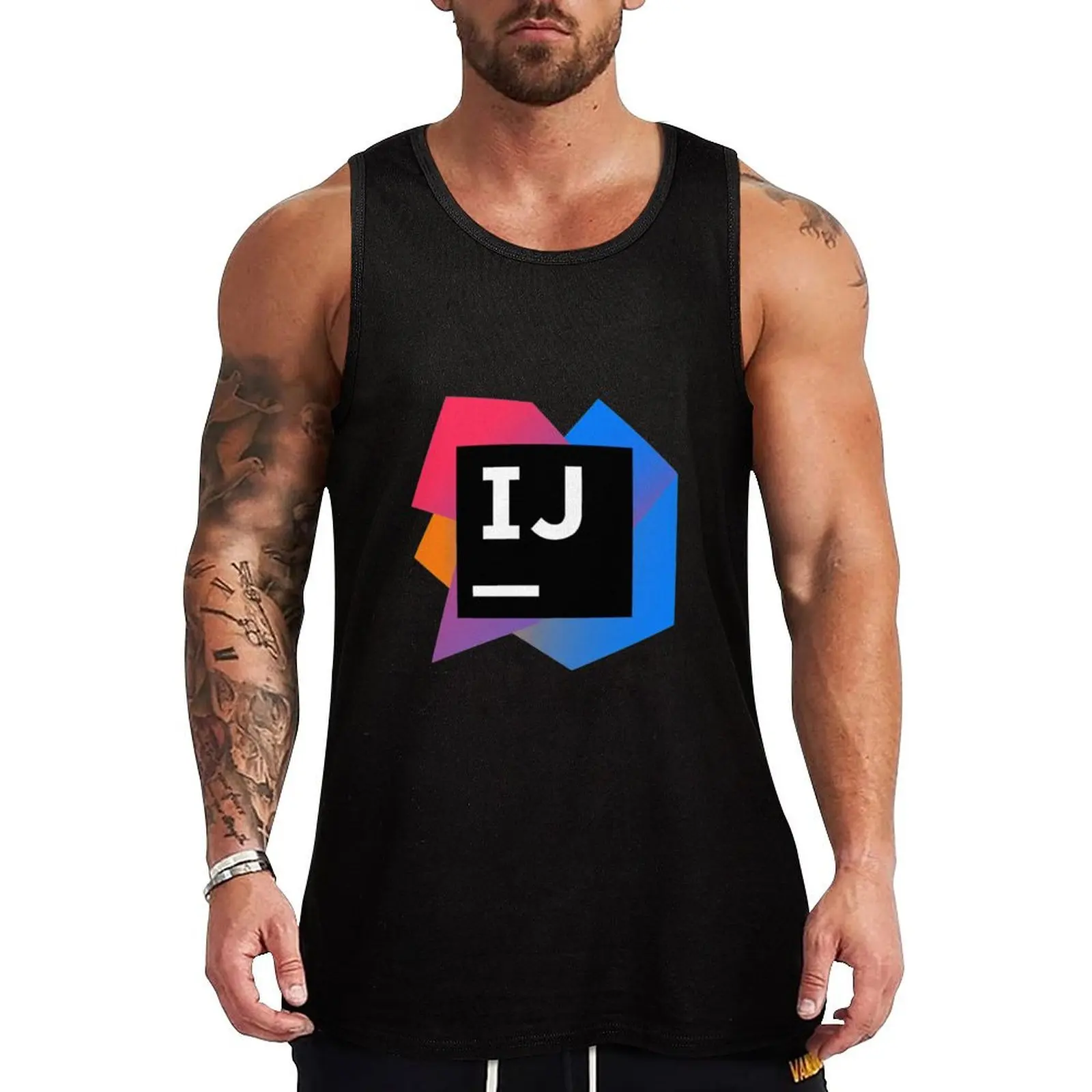 

JetBrains IntelliJ IDEA Tank Top summer clothes Men's gym t-shirt T-shirt Men's gym gym clothing