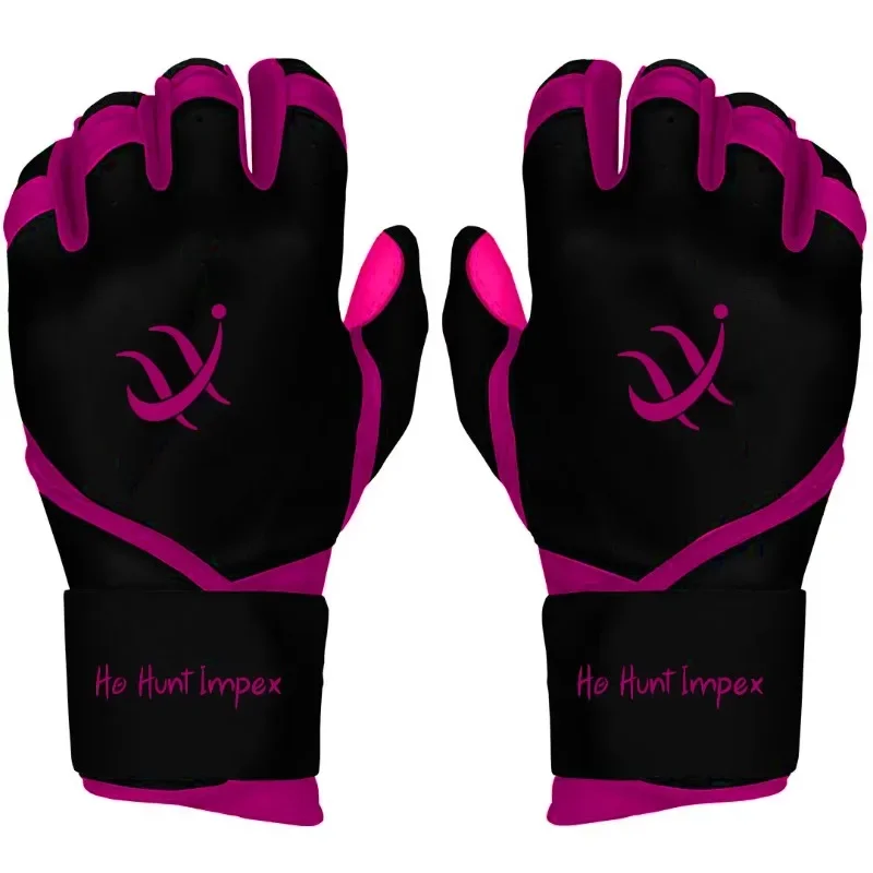 Customized baseball batting gloves custom design softball leather custom logo view 5