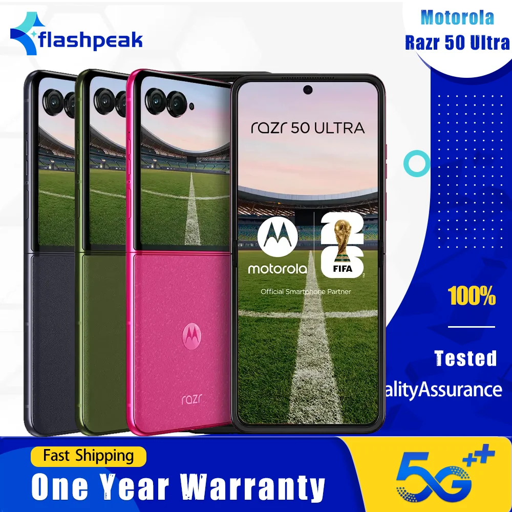 오리지널 모토로라 레이저 50 울트라 XT2451 5G 휴대폰 NFC 12GB+256GB 165Hz 6.9인치 폴더블 LTPO AMOLED 50MP+32MP 스마트폰
