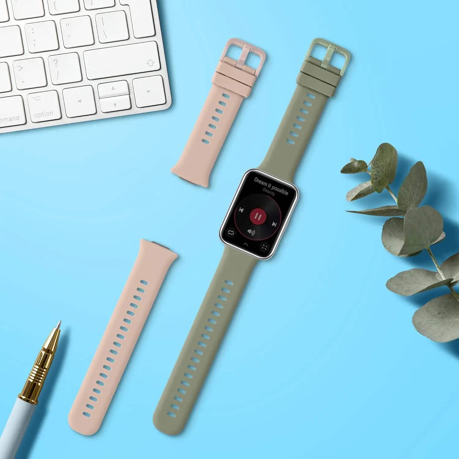 Спортивный ремешок Correa для часов Huawei Watch Fit 2, мягкий силиконовый браслет для умных часов Huawei fit2, аксессуары на запястье