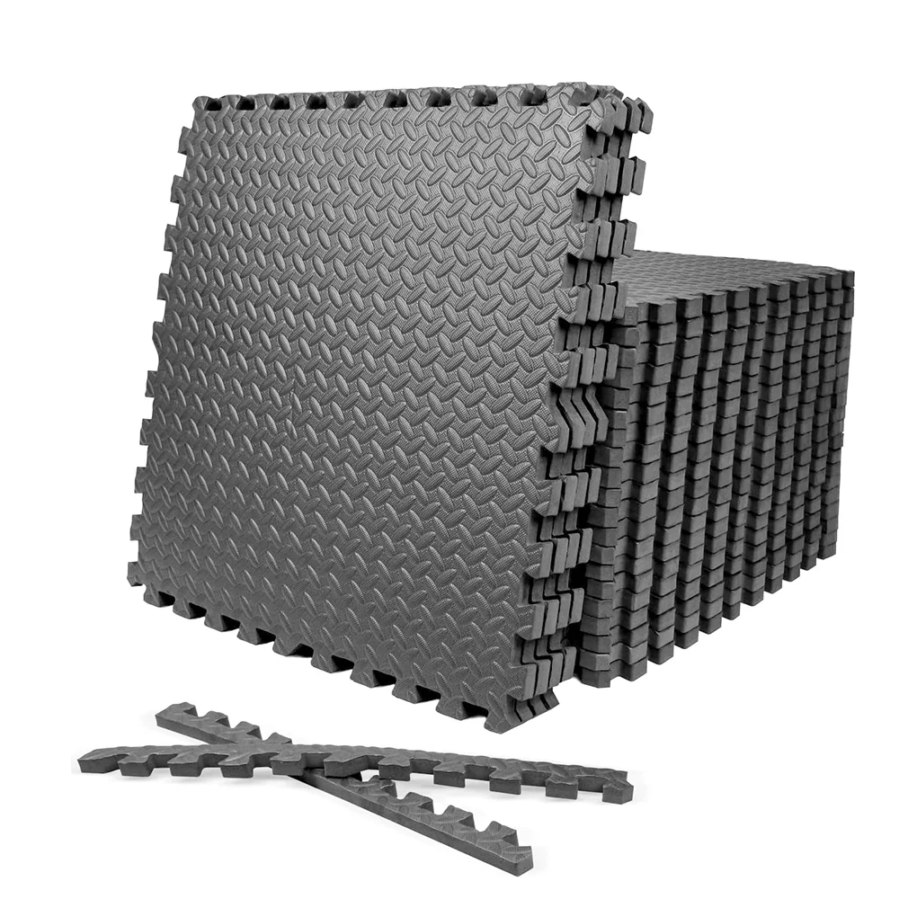 Gym Floor Mats 30*30cm Sport Mats Foam Mats Floor Mat Cover Interlocking Foam Mats with EVA Foam Floor Tiles for Home Gym