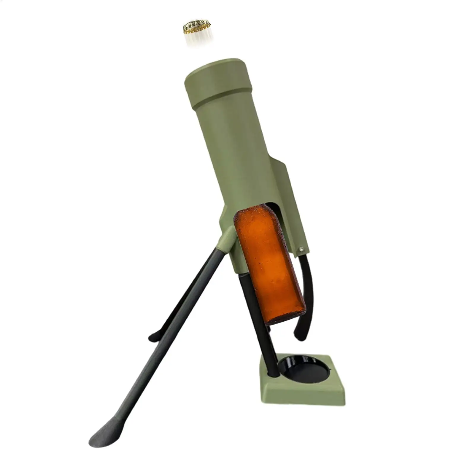Desk Push Down Beer Opener Hands-Free Bottle Cap Launcher Novelty Bar Tool For Man Cave, Kitchen Home Party, Gift For Dad
