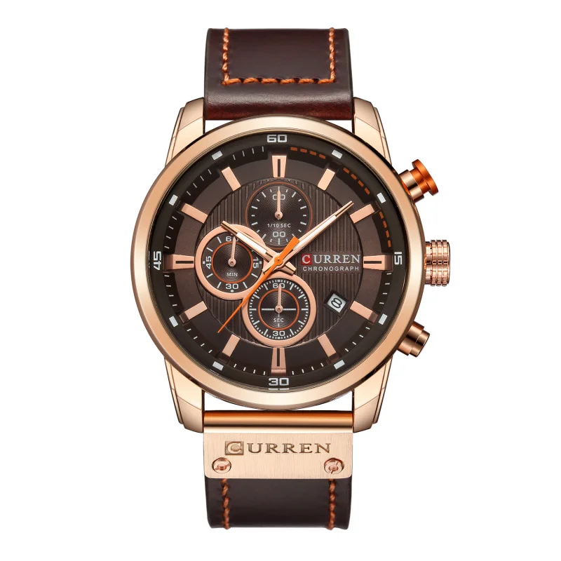 

Curren 8291 Men's Watch Belt Men's Watch New Six-Pin Calendar Watch Waterproof Watch