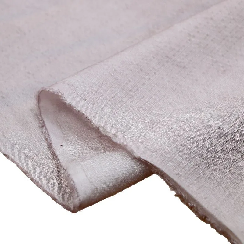 19 Mu silk Tussah fabric dirty dye cold stir-fried pigment elegant