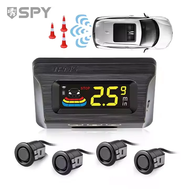 

Spy Wireless Car Parking Radar With 4 Sensors Reverse LCD Display Car Parktronic Monitor Detector System 22MM