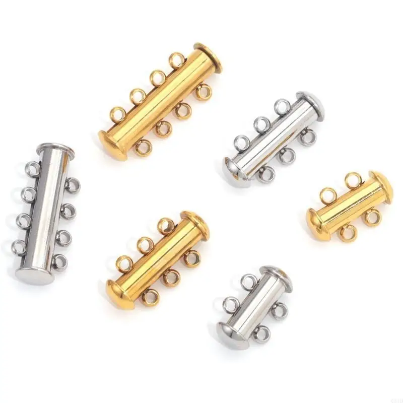 Jewelry Making Slide Lock Clasp Stainless Steel Necklaces Bracelet Connector