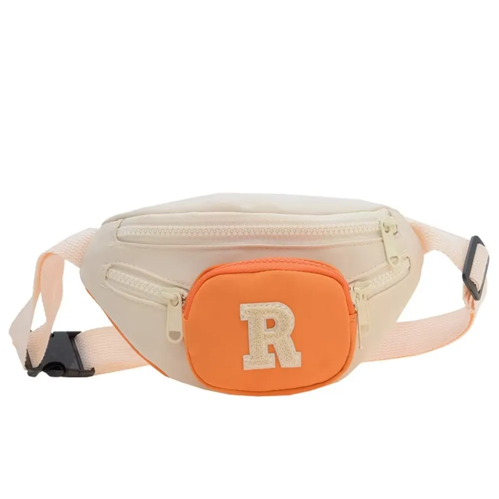 Portable Letter Children's Waist Bag Sports Creative Kids' Shoulder Bag Korean Style Lightweight Kids' Chest Bag Boys