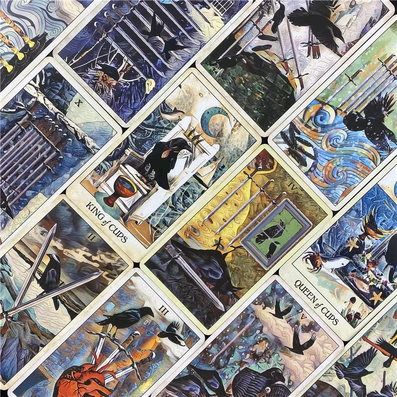 قتل الغربان بطاقات التارو العرافة النسخة الإنجليزية الكهانة بطاقات التارو سطح السفينة صديق حفلة الترفيه مجلس لعبة #6