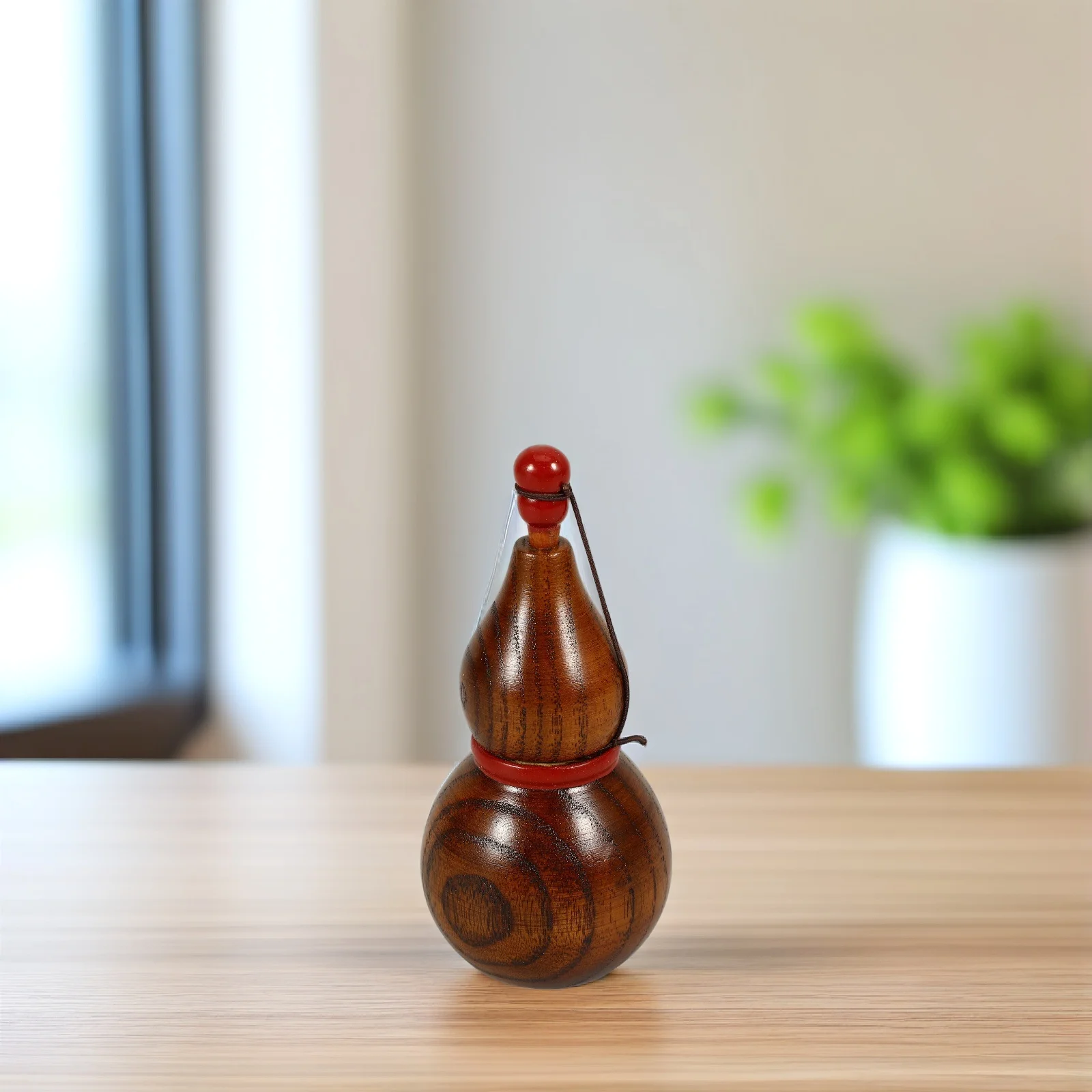 

Wooden Toothpick Holder Retro Gourd Shaped Jar Sturdy Portable Kitchen Storage ganizer Unique Dispenser Container