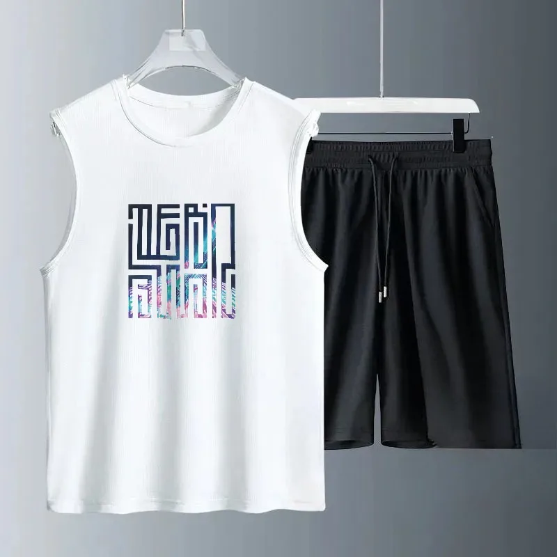 

2025 Mens Summer Casual Quick Dry Shorts Ice Silk Breathable Sport Gym Fitness Polyester Basketball Shorts for Daily Wear