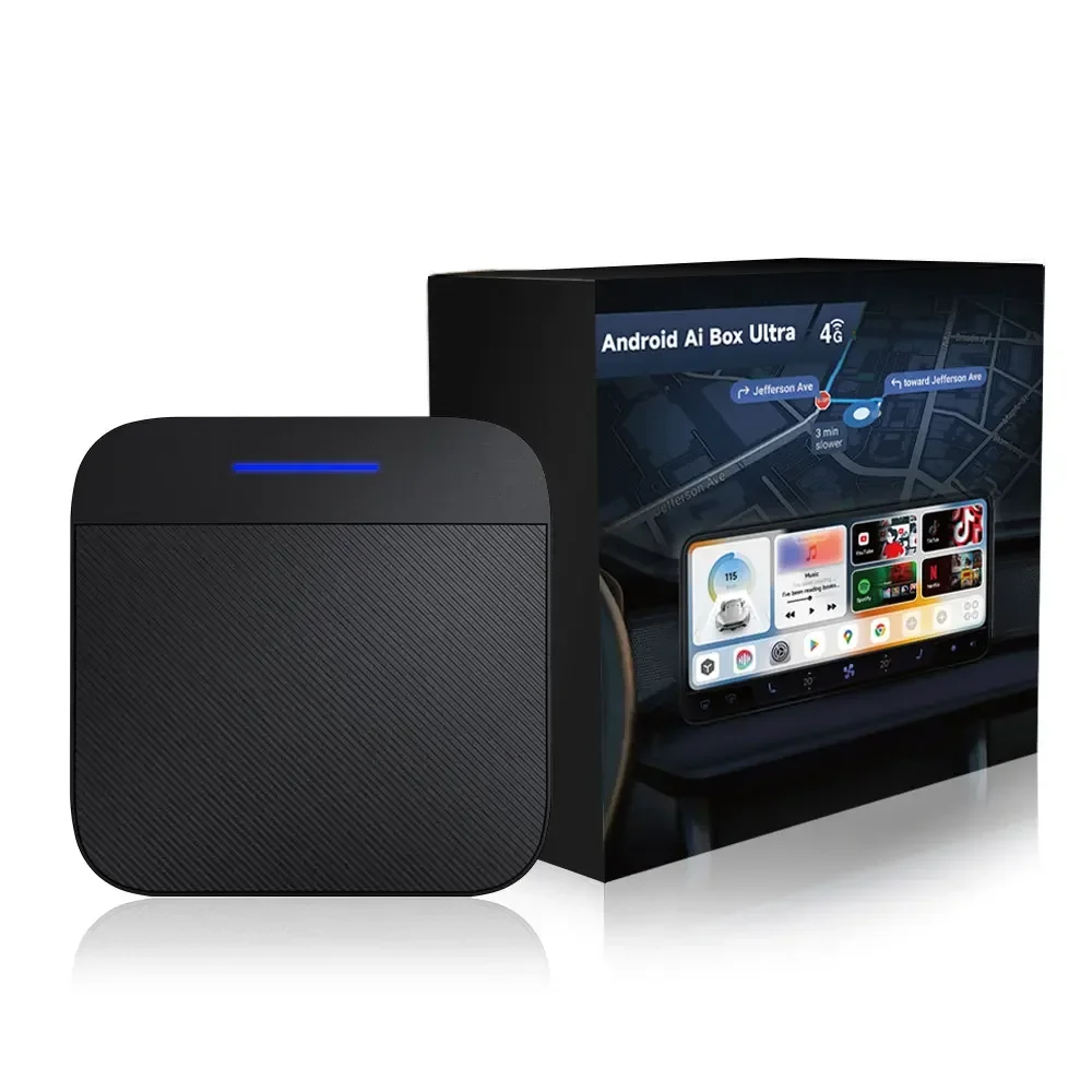 TIMEKNOW نظام أندرويد سيارة بلاي Ai Box محول لاسلكي Carplay Auto Android Box 4g 64gb carplay ai box مع يوتيوب netflix #1