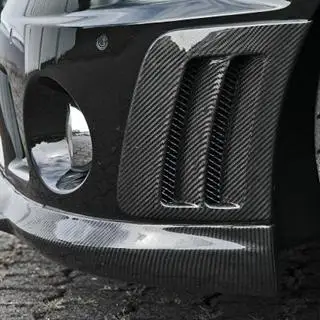 Product Customization W204 C63 Carbon Fiber Front Side Bumper Air Vent Fender Trims forBenz AMG 2008 - 2011 Carbon Black