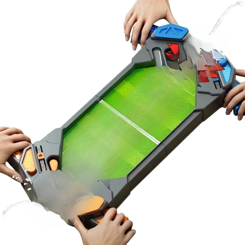 Mini table football game water jet punishment table pinball football board water jet table kick sports board game