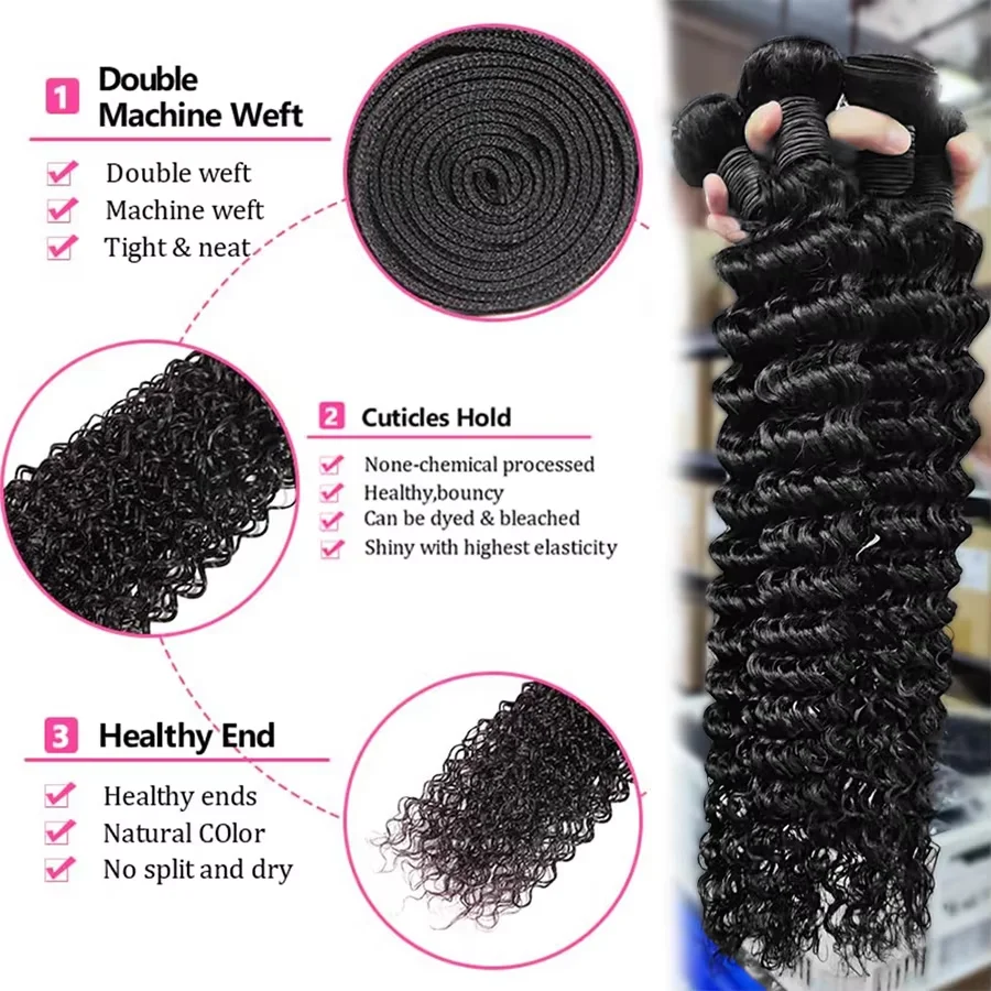 حزم موجة عميقة مع إغلاق 4x4 ال - مراجعة Deep Wave 3 Bundles With Closure وسعره